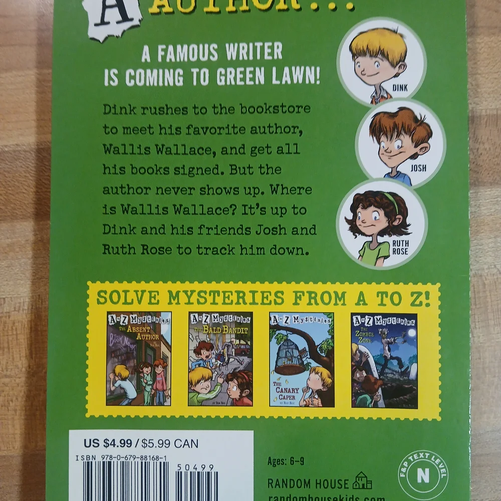 A to Z Mysteries:‎ The Absent Author Book